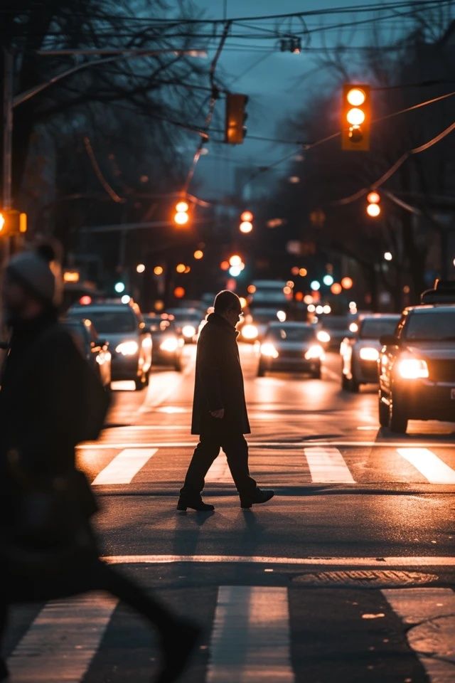 行人怎么過馬路遵守交通信號燈圖解