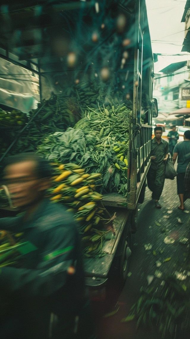 云南邊境早晨的市場風貌與繁華探索