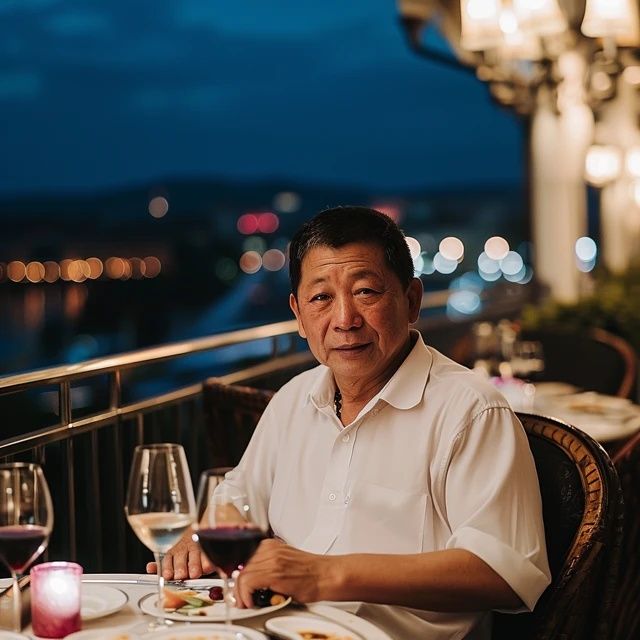 露臺是餐廳的一大特色,擁有極佳的視野，可以直面上海的地標建筑——東方明珠