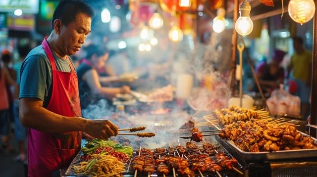 三亞夜市美食游記：皇冠假日酒店與第一市場夜市之旅