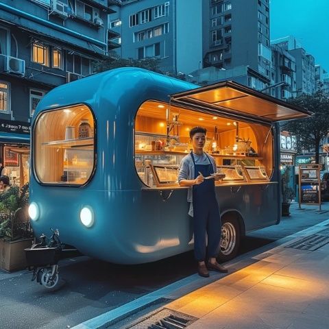 東莞厚街湖光路大潤發美食街60平多功能經營空間出售, 配置齊全