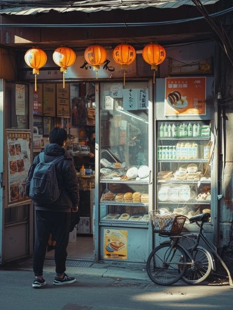 夏日的傍晚在商丘火車站附近，漫步走到小吃街