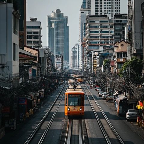 地鐵五號線直達南稍門，中貿廣場步行街輕松逛