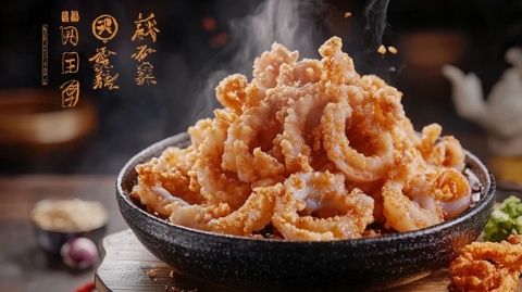 天天美食之炸烹明蝦(美食天天烹)