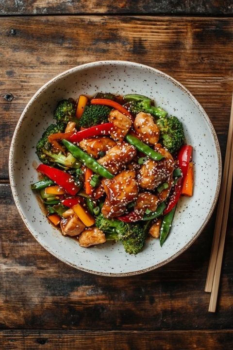 美味蠔油什錦小炒(健康美食)