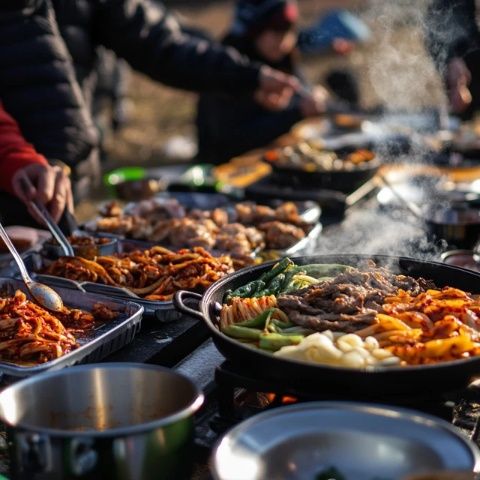 杭州濱江露營美食體驗, 美景與美食相結合