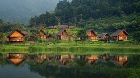 廣西巴馬美景美食:坡月集市與賜福湖畔的養生之旅