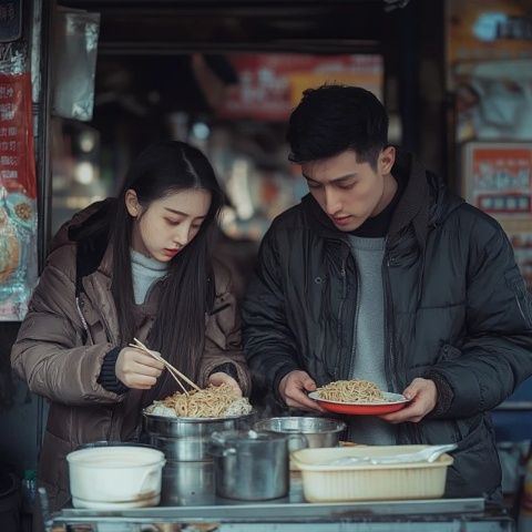 探索呼和浩特:在寬巷子品味網紅美食街的冷夜魅力
