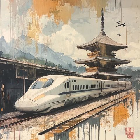 第三天的日本自由行，游客從金澤火車站乘坐新干線前往高山，欣賞了白天的鼓門和噴泉