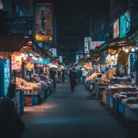 逛威海的夜市(我在威海逛夜市,從青島來到威海)