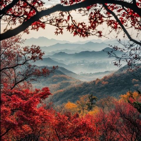 探秘古老老界嶺，追尋老子足跡，春日登山賞萬畝茱萸花海