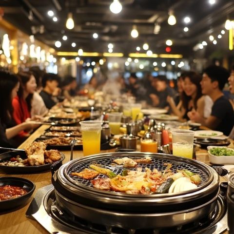 70年正宗韓式烤肉店:蘸著吃的獨特體驗,新村必訪美食圣地