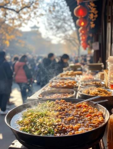 探索內(nèi)江必嘗九大美食之旅:牛肉面、油炸粑、鯰魚、兔子面、干燒魚、熗鍋面、羊肉湯、涼粉與花生酥的味蕾盛宴。