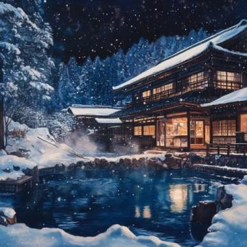 星空下的溫泉私湯:嚴冬里的溫暖奢享體驗
