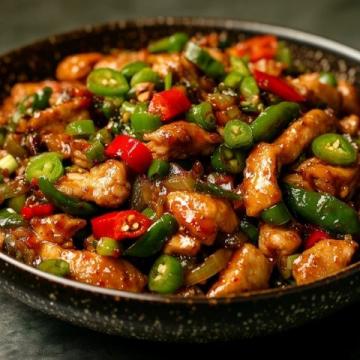 低脂高蛋白:適合晚上吃的雞肉杏鮑菇青椒炒