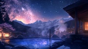 星空下的溫泉私湯:嚴冬里的溫暖奢享體驗
