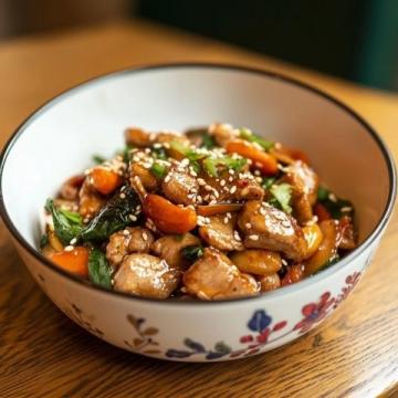 香辣可口的家常辣椒炒鴨肉